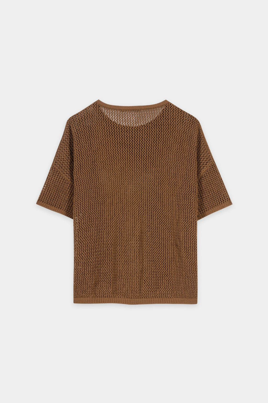 Trui van linnenmix - donker terracotta - Standaard