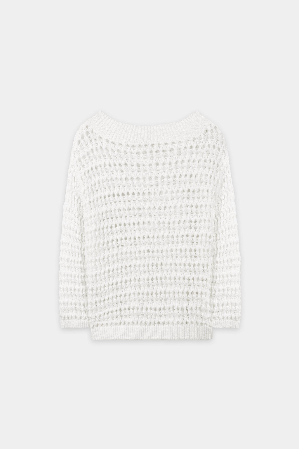 Trui met haaklook - wit - Standaard