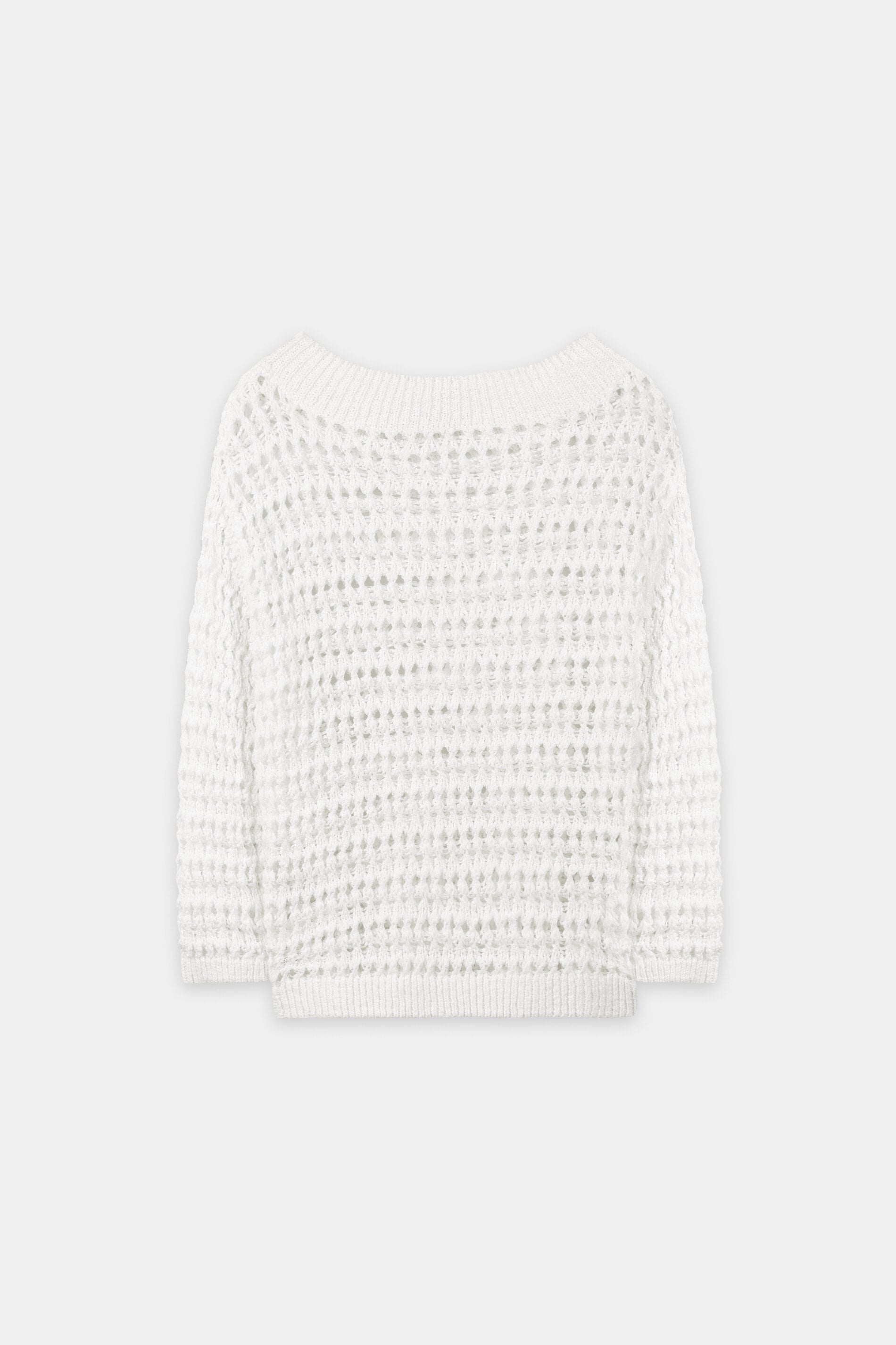 Trui met haaklook - wit - Standaard