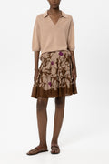 Leinen-Polo - light terracotta - Standard | Model Front