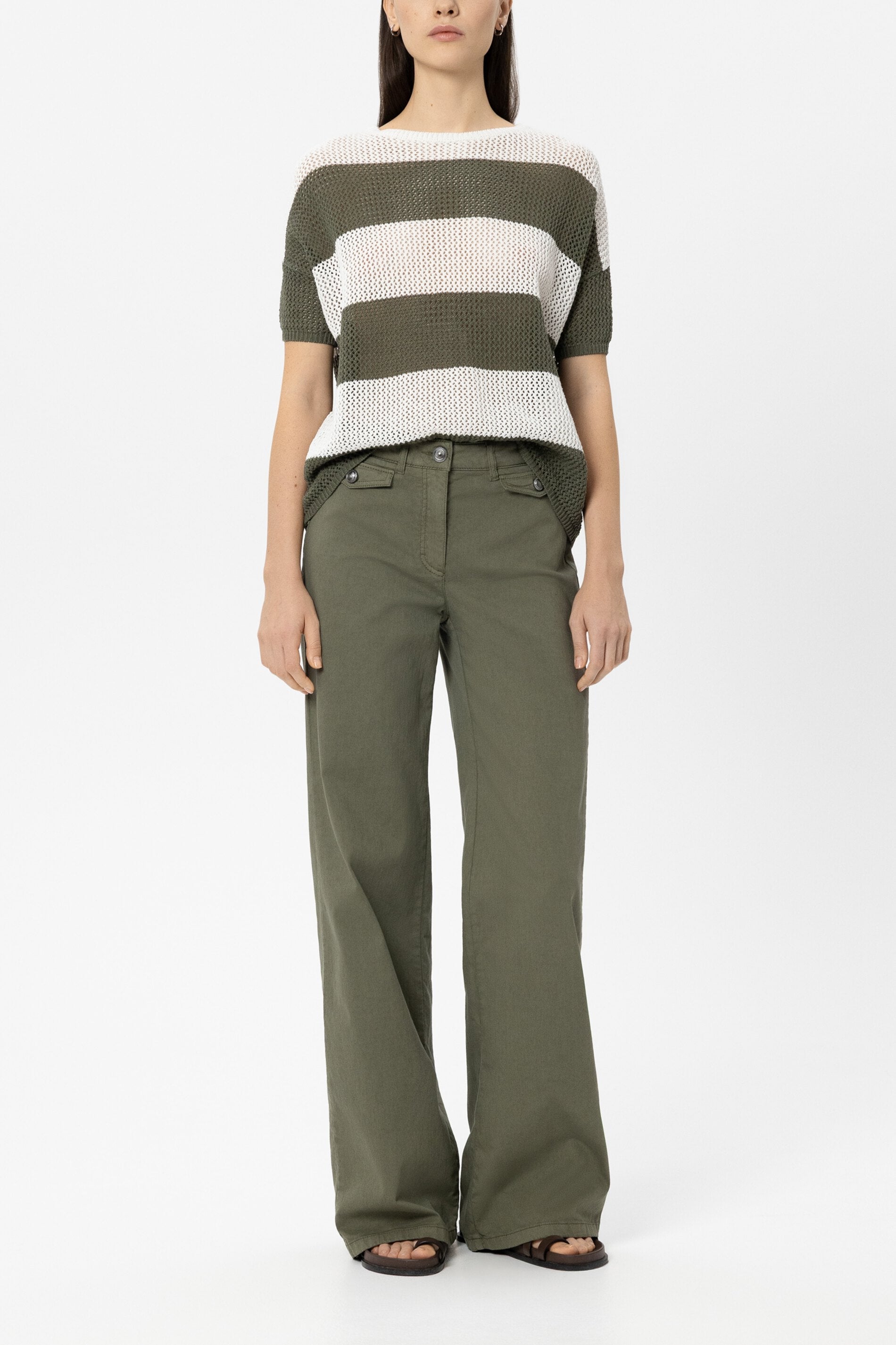 Pullover aus Leinen-Mix - multi - Standard | Model Front