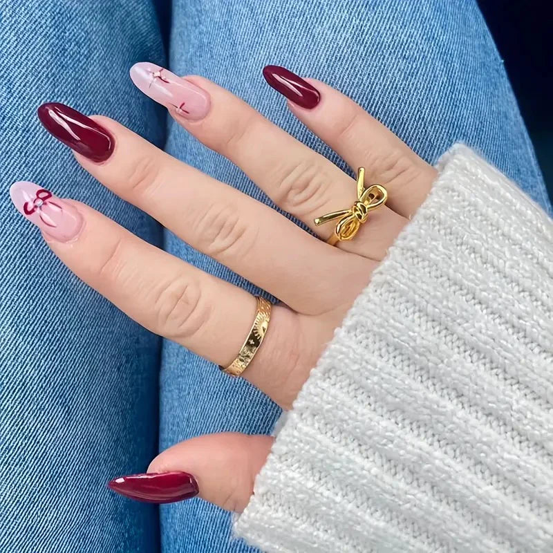 Luna Gold Bow Knot Ring